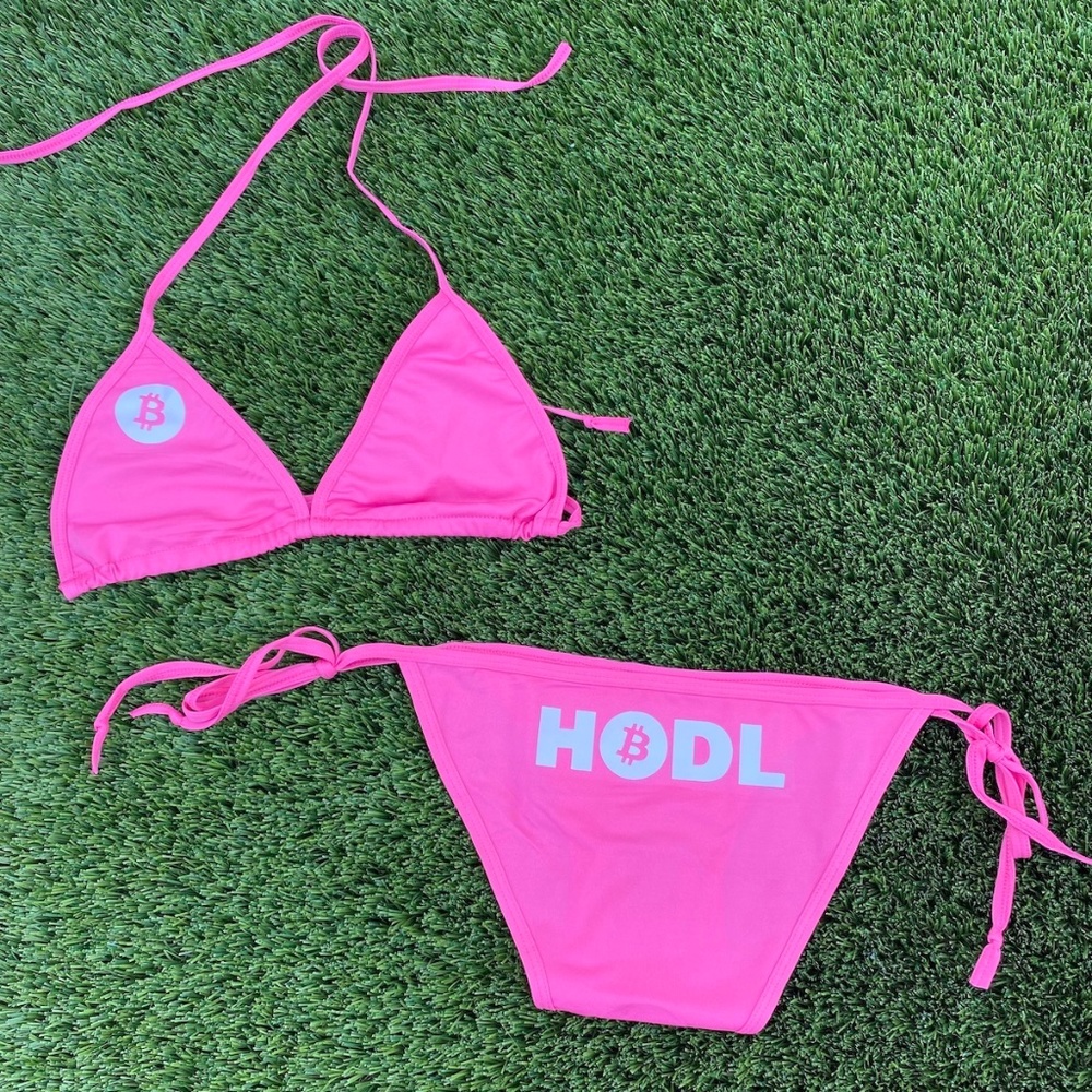The Original Bitcoin HODL Bikini In Magenta